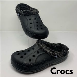 Crocs Faux-fur Lined Slip On Loafers Sandals